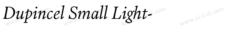 Dupincel Small Light字体转换